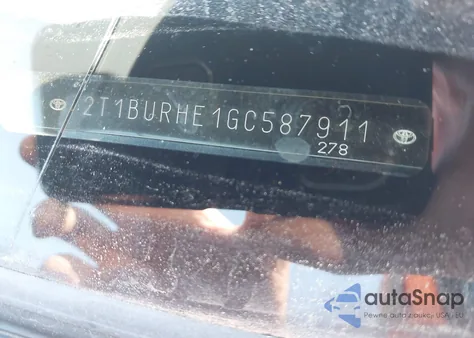 2016 Toyota Corolla S Plus из США, поврежденный, VIN 2T1BURHE1GC587911